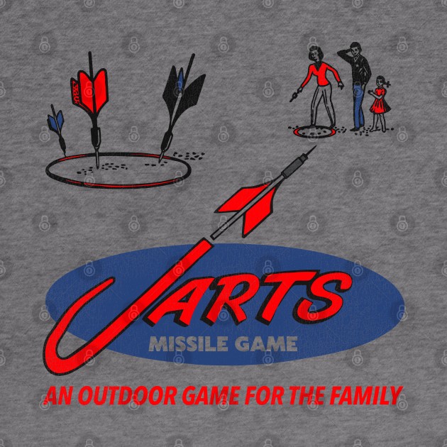 Defunct 60s Lawn Jarts Missile Game by darklordpug